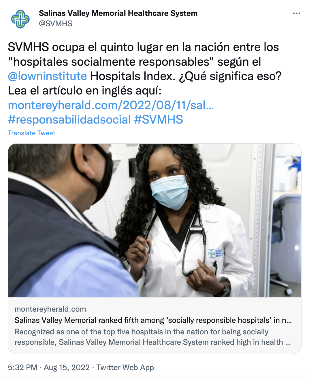 Salina Valley Memorial Hospital Tweet Salina Valley Memorial Hospital Tweet